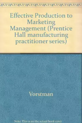 Couverture du produit · Effective Product Marketing Management