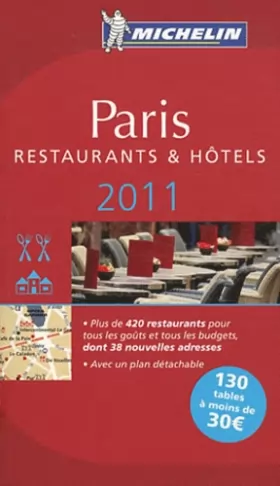 Couverture du produit · Guide Michelin Paris 2011