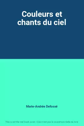 Couverture du produit · Couleurs et chants du ciel
