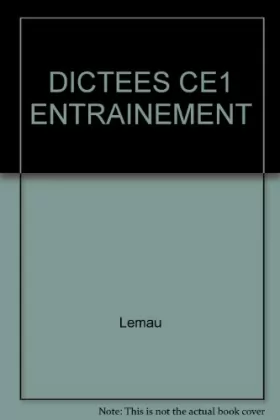 Couverture du produit · DICTEES CE1 (Ancienne Edition)