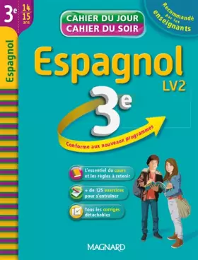 Couverture du produit · Cahier du Jour / Cahier du Soir - Espagnol 3e