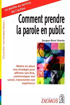 Couverture du produit · Comment prendre la parole en public