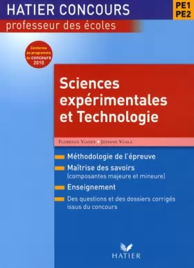 Couverture du produit · Sciences expérimentales et technologie : Concours de Professeurs des Ecoles PE1-PE2