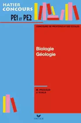 Couverture du produit · Biologie-géologie - concours de professeur des écoles