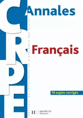 Couverture du produit · Annales CRPE Français