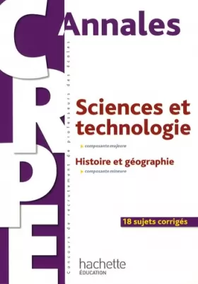 Couverture du produit · Sciences et technologie, composante majeure : Histoire et géographie, composante mineure