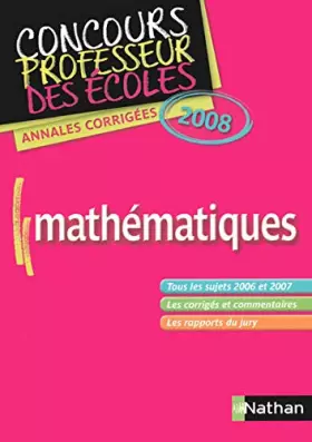 Couverture du produit · ANNALES CORRIGES DU CRPE-MATHE