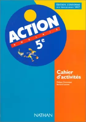 Couverture du produit · Action Anglais, 5e. Cahier activités