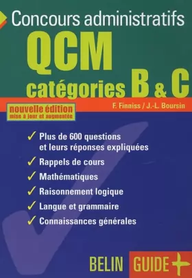 Couverture du produit · QCM Concours administratifs Catégories B & C