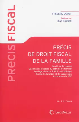 Couverture du produit · Précis de droit fiscal de la famille