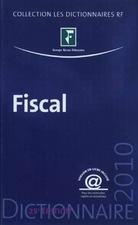 Couverture du produit · Dictionnaire fiscal 2010