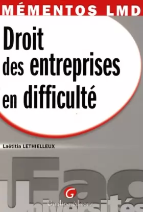 Couverture du produit · Droit des entreprises en difficulté