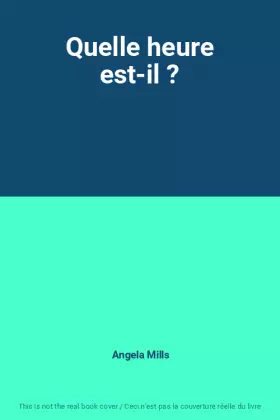 Couverture du produit · Quelle heure est-il ?