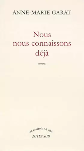 Couverture du produit · Nous nous connaissons déjà
