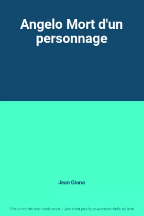 Couverture du produit · Angelo Mort d'un personnage