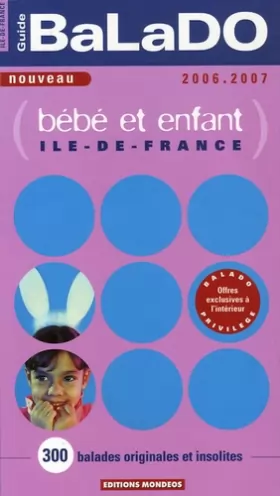 Couverture du produit · Guide Balado bébé et enfant Ile-de-France