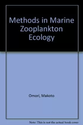 Couverture du produit · Methods in Marine Zooplankton Ecology