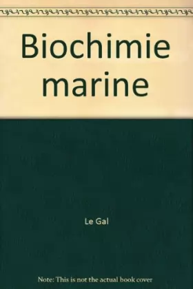 Couverture du produit · Biochimie marine