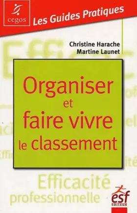 Couverture du produit · Organiser et faire vivre le classement