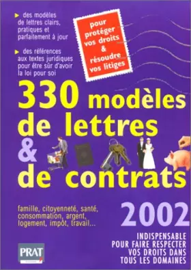 Couverture du produit · 330 modèles de lettres et de contrats
