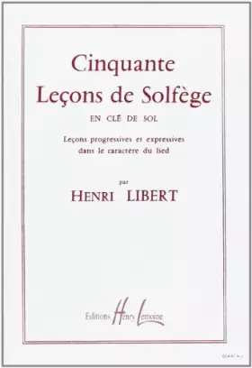 Couverture du produit · Leçons en clé de sol (50) sans accompagnement
