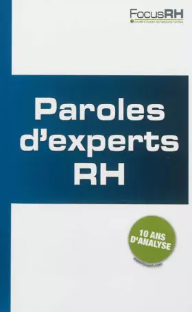 Couverture du produit · Paroles d'experts - RH