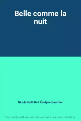 Couverture du produit · Belle comme la nuit