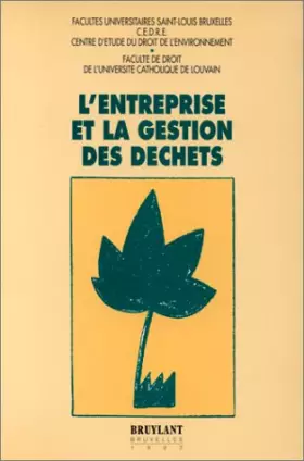 Couverture du produit · L'entreprise et la gestion des déchets