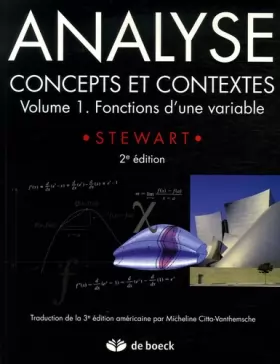 Couverture du produit · Analyse, concepts et contextes : Volume 1, Fonctions d'une variable