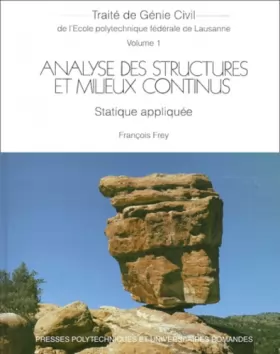 Couverture du produit · Traité de Génie Civil, tome 1 : Analyse des structures et milieux continus - Statistique appliquée