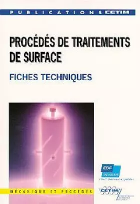 Couverture du produit · Procédés de Traitements de Surface Fiches Techniques 2b24