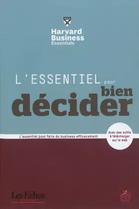 Couverture du produit · L'essentiel pour bien décider