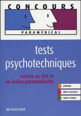 Couverture du produit · Tests psychotechniques, entrée en IFSI