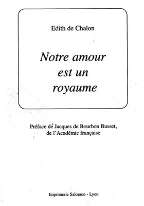 Couverture du produit · Notre amour est un royaume
