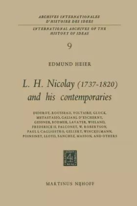 Couverture du produit · L.H. Nicolay (1737–1820) and his Contemporaries: Diderot, Rousseau, Voltaire, Gluck, Metastasio, Galiani, D’Escherny, Gessner,