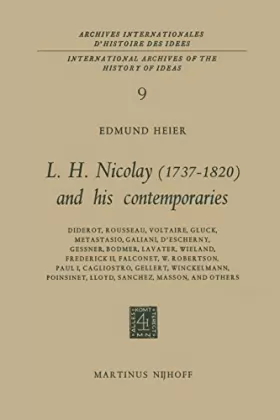 Couverture du produit · L.H. Nicolay (1737–1820) and his Contemporaries: Diderot, Rousseau, Voltaire, Gluck, Metastasio, Galiani, D’Escherny, Gessner, 
