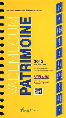 Couverture du produit · Vademecum du patrimoine 2012