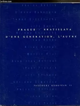 Couverture du produit · Prague bratislava d'une generation a l'autre