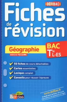 Couverture du produit · DEFIBAC FICHES GEO TERM L-ES