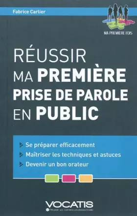 Couverture du produit · Réussir ma première prise de parole en public