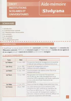 Couverture du produit · Institutions scolaires et universitaires