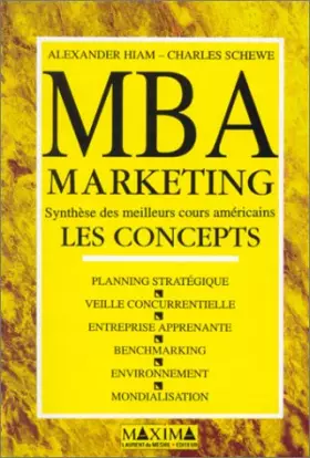 Couverture du produit · MBA, marketing : Les concepts