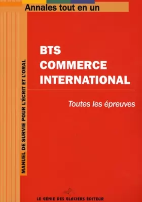 Couverture du produit · BTS Commerce international: Annales tout en 1