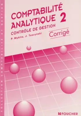 Couverture du produit · Comptabilité analytique 2: Contrôle de gestion