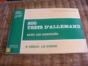 Couverture du produit · Sprechen sie deutsch classes préparatoires deug bts 200 tests allemand 2e serie