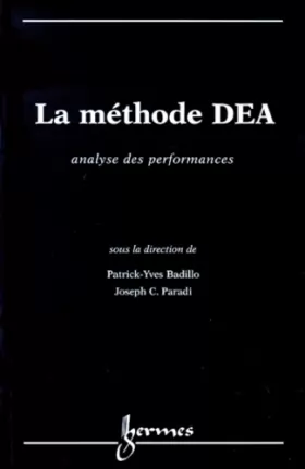 Couverture du produit · LA METHODE DEA. Analyse des performances
