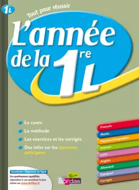 Couverture du produit · ANNEE DE LA 1ERE L