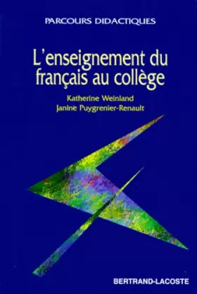 Couverture du produit · L'enseignement du français au collège