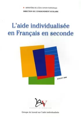 Couverture du produit · L'aide individualisée en français en seconde