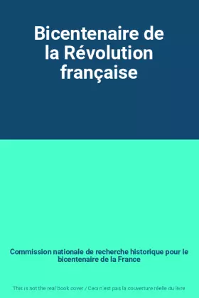 Couverture du produit · Bicentenaire de la Révolution française